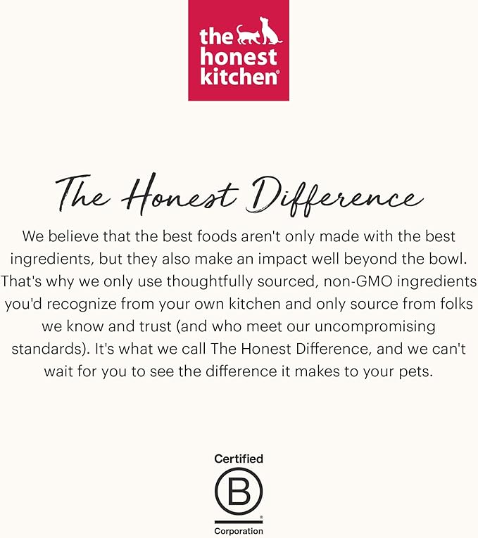 The Honest Kitchen Human Grade Dehydrated Gourmet Grains Dog Food - Beef & Salmon, 10 Pound Box