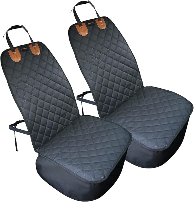 Paw Jamboree 2PCS Car Front Seat Covers for Dogs Scratch-Proof Pet Car Seat Cover Front Seat Non-Slip Car Seat Protector for Dogs Bucket Seat Cover for Dog for Trucks, Cars & SUVs