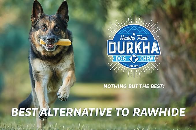 Yak Cheese Chews: Himalayan Yak Cheese Dog Chews- Natural, Healthy & Long Lasting Dog Treats - Grain, Gluten & Lactose-Free Rawhide Alternatives, For Dogs 65 lbs and smaller, 4 Pack Extra Large