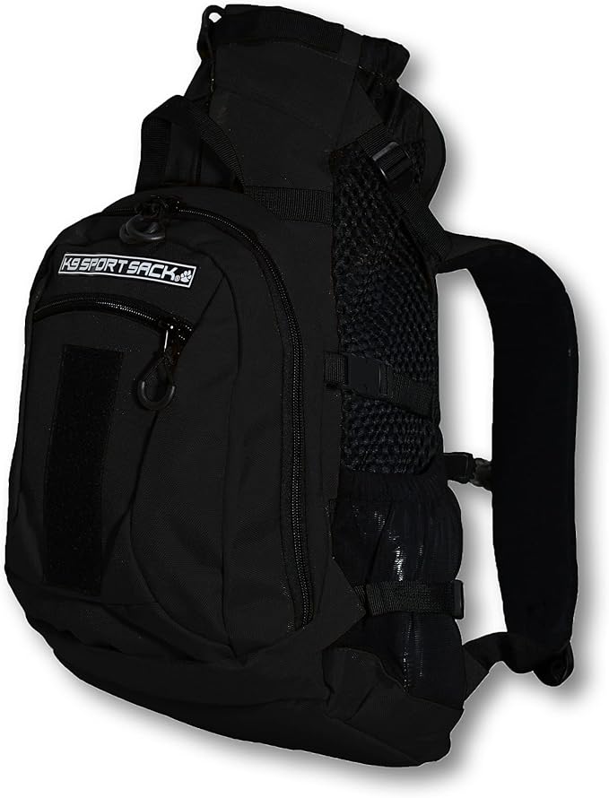 K9 Sport Sack | Dog Carrier Adjustable Backpack (Small, Plus 2 - Jet Black)