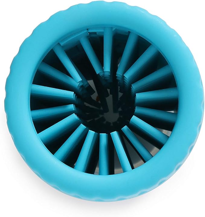 Dexas MudBuster Portable Dog Paw Cleaner, Medium, Blue - Premium Quality Pet Supplies and Accessories