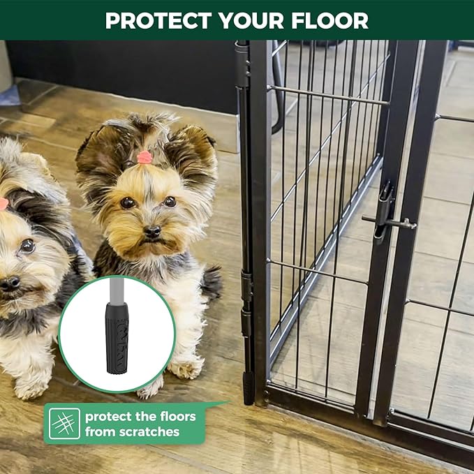 FXW Rollick 24 inch 8 Panels Dog Playpen & FXW Floor Protectors Only Suitable for FXW Rollick/Instant/Aster Dog Playpen, 20PCS
