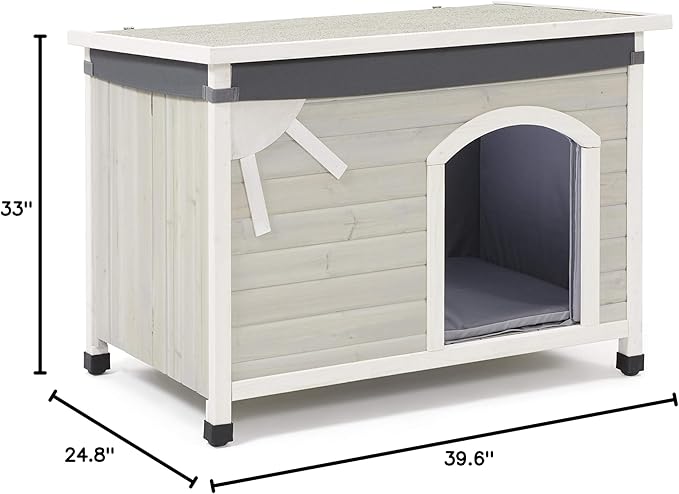 MidWest Homes for Pets Eilio Dog House Insulation Kit, Fits Medium Dog House Measuring 25.24L x 40.60W x 29.10H - Inches, 1-Year Manufacturer's Warranty