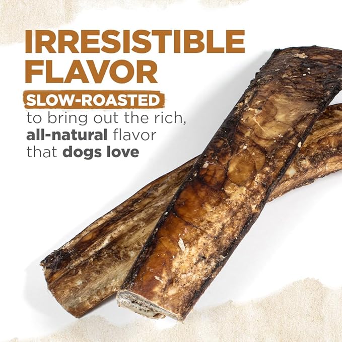 Natural Farm Rib Bones for Dogs (9-10 Inch, 8 Pack) - Beef Ribs for Dogs, Farm-Raised Cattle - Slow-Roasted Flavor Treats, Promotes Dental Health, Great for Medium and Large Dogs