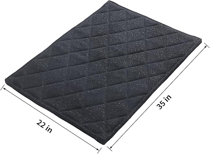 HOMBYS Chew Proof Dog Crate Pad Mat, 22"x35" Indestructible Kennel Pad for Aggressive Chewers, Durable and Water Resistant Teething Puppy Crate Mats for Dogs Cages