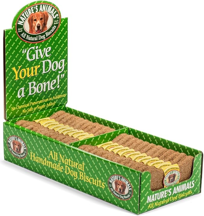Nature's Animals Original Bakery Biscuits, All Natural Dog Treats, 24 Count