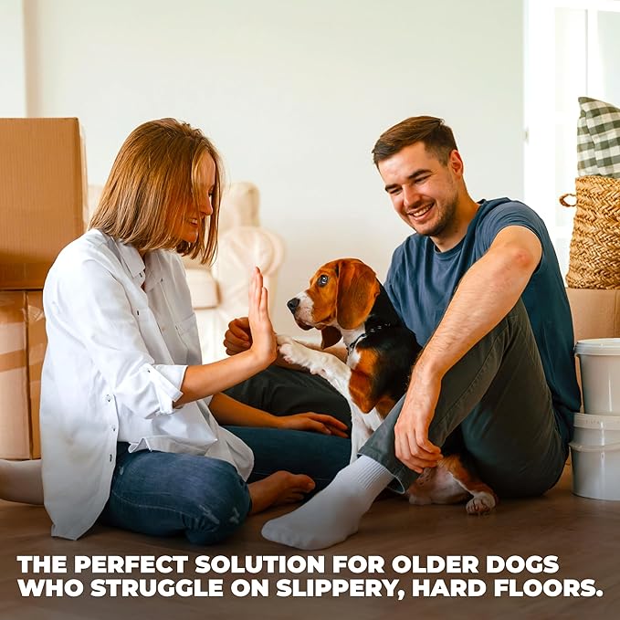 Mag's Paw Grips - Toe Grips for Senior Dogs - Anti-Slip Traction on Hardwood Floors - Nail Wraps for Large Dogs (Over 100lbs)