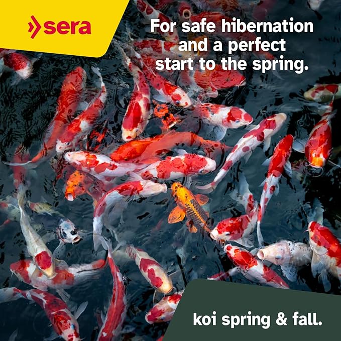 sera Koi Professional Spring & Fall Food 15.43lb| Floating Pellets for Immune Support & Condition | for Temperatures Below 63°F | Enriched with Vitamins & Omega Fatty Acids