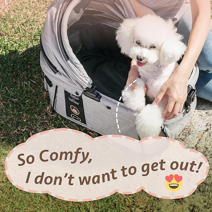 Sway, Dog Car Seat, Car Seat & Carrier for Small & Medium Sized Dogs, Small Dog Car Seat Booster, Pet Booster Seat, Doggy Carseat, Cat Carrier, Puppy Car Seat, Car Dog Bed - Gray Husky