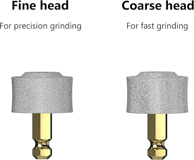 Bonve Pet Nail Grinder Wheels for Dogs 2PCS - Diamond Tips for Small Large Dogs & Cats(1 * Coarse Grinding Wheels & 1* Fine Grinding Wheel)