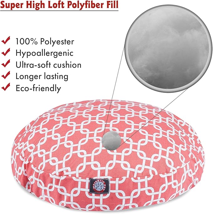 Majestic Pet Coral Links Small Round Pet Bed