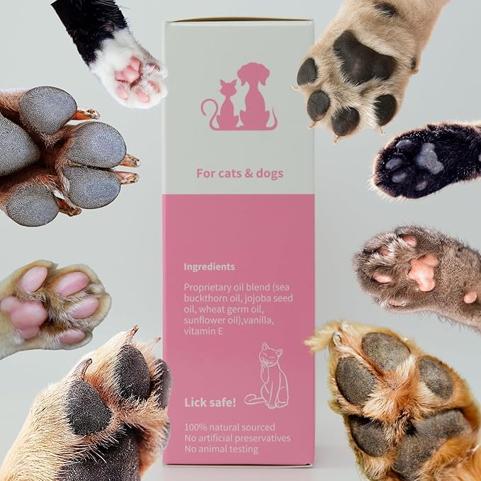 Toe Bean Oil: Premium Paw & Nail Cleansing Treatment, 100% Natural, Safe for All Cats and Dogs, 2 Fl. Oz.