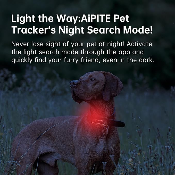 GPS Pet Tracker, Activity Monitor for Dog, Real-Time Location & Escape Alerts & Virtual Fences, No Monthly Fee & Support Multi User Co-Monitoring, Waterproof & Drop-Proof