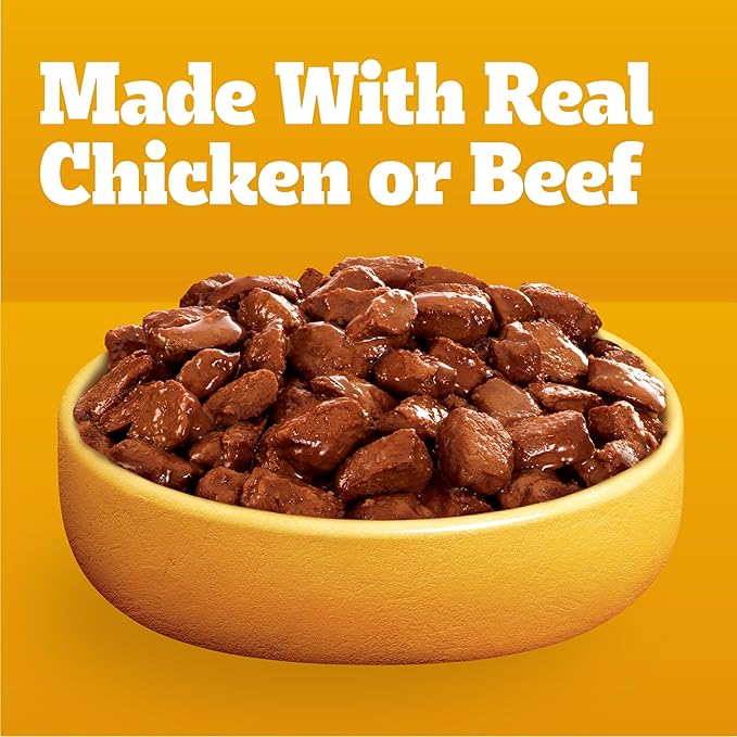 PEDIGREE CHOICE CUTS in Gravy Adult Soft Wet Meaty Dog Food Variety Pack, (18) 3.5 oz. Pouches