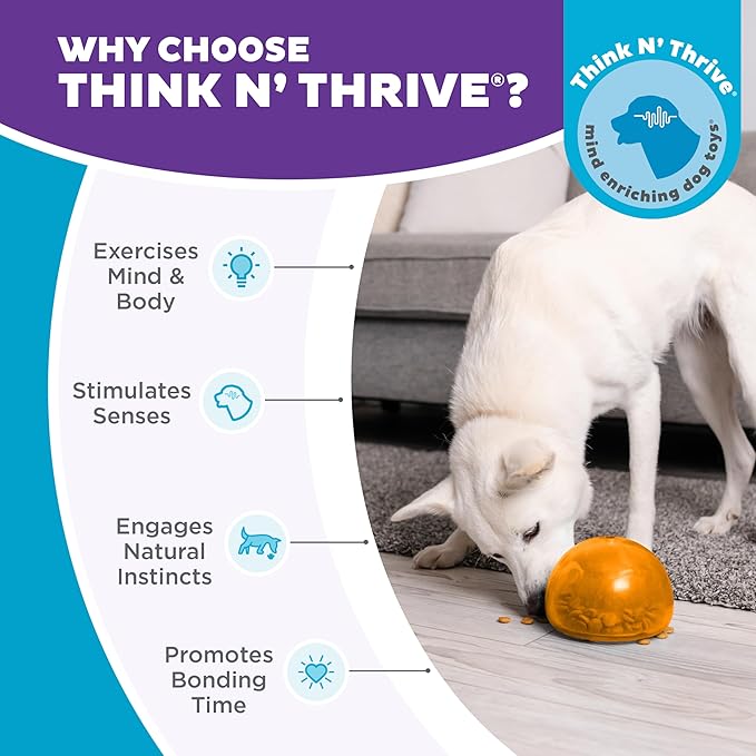 Outward Hound by Planet Dog Snoop Interactive Treat Dispensing Dog Toy, Large, Orange