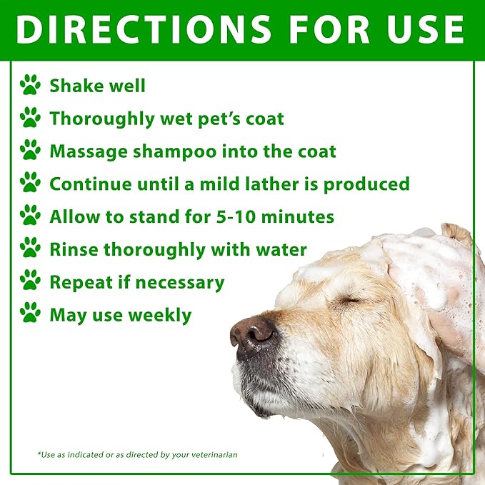 Vetoquinol BPO-3 Shampoo for Dogs, Cats & Horses (3% Benzoyl Peroxide) – 128oz – Deep Cleaning, Medicated Shampoo Opens & Flushes Hair Follicles – Degreases Oily Coats – Soothes Red, Flaky, Itchy Skin
