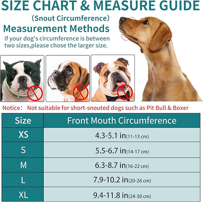 Dog Muzzle for Small Dogs, Small Dog Muzzle, Small Dog Muzzles for Biting Barking Chewing, Soft Nylon Print Muzzle for Small Dogs, Breathable Muzzles for Small Dog Puppy Cyan Flower XS