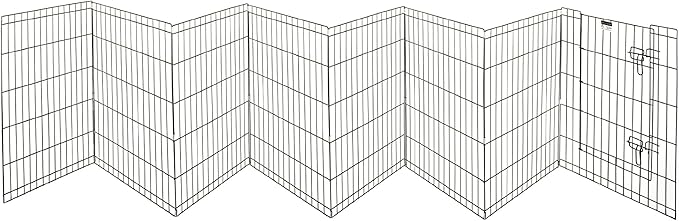 Pet Trex 24" Exercise Playpen for Dogs Eight 24" x 30" High Panels with Gate