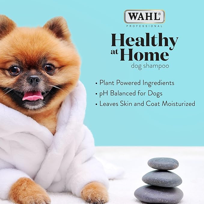 Wahl Professional Animal Healthy at Home Dog Shampoo - Plant Powered Grooming Shampoo - Puppy Formula