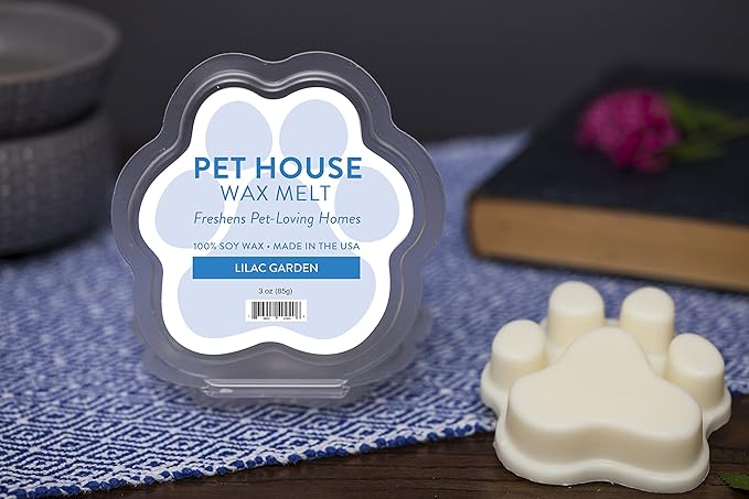 One Fur All 100% Natural Soy Wax Melts in 20+ Fragrances, Pack of 2 by Pet House - Long Lasting Pet Odor Eliminating Wax Melts, Non-Toxic Pet Wax Melts, Made in USA (Lilac Garden)