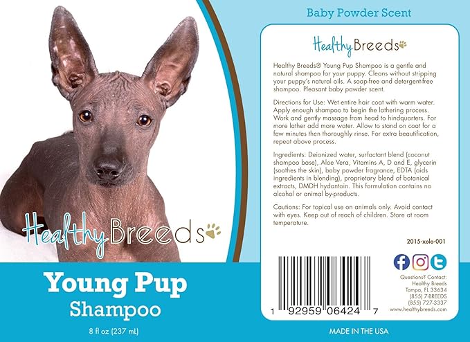 Healthy Breeds Xoloitzcuintli Young Pup Shampoo 8 oz