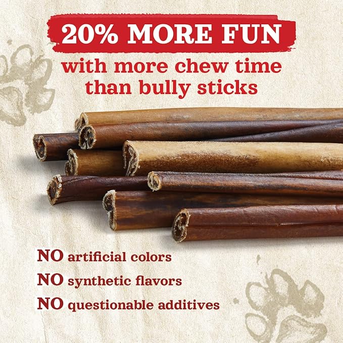 Natural Farm Collagen Sticks 6-Inch Dog Chews - Odor-Free, 95% Natural Collagen Supports Healthy Joints, Skin & Coat - Small, Medium Dogs β Lasts 20% More (6 inch, 5 Pack)