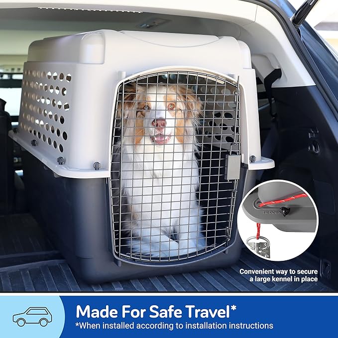 Petmate Vari Kennel (32") and Kennel Travel Kit for Pets