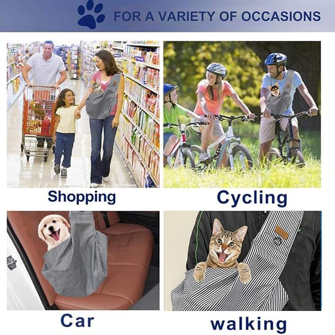 pet Carrier Comfortable pet Sling Backpack for Small Dogs and Puppy Adjustable Shoulder Strap pet Sling Carrier,Fit 7~15lb Cats&Small Dogs
