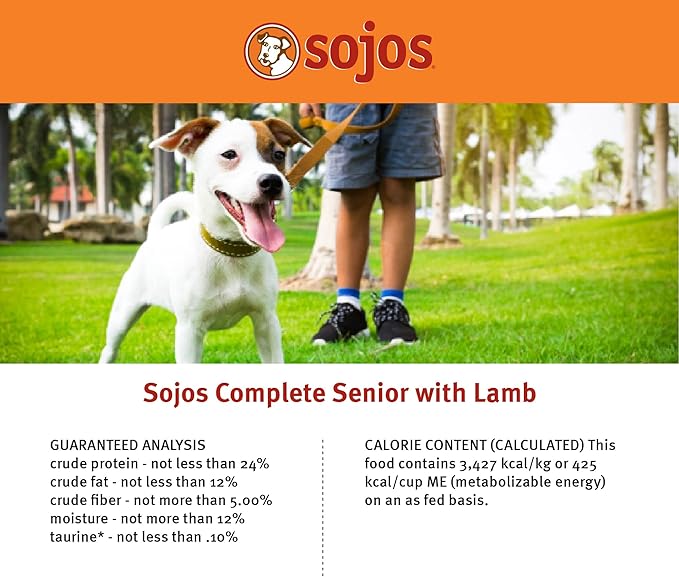 SOJOS Complete Lamb Recipe Dehydrated Dog Food, 1.75 lb, Pink