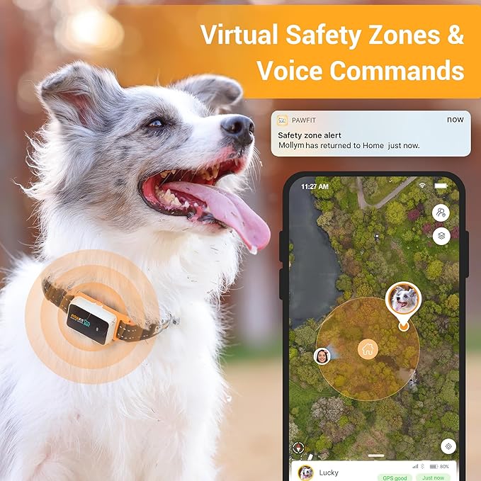 3 GPS Pet Tracker GPS Dog Tracker 4G Live Tracking, Smart Alerts, Fully Waterproof Activity Monitor for Pets, Unlimited Range, Remote Voice Recall, Fits All Collars, 30 Day Free Subscription
