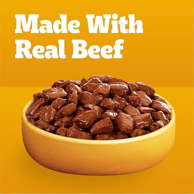 Pedigree Choice Cuts In Gravy Adult Soft Wet Dog Food, Filet Mignon Flavor, 3.5 oz Pouches (16 Count)