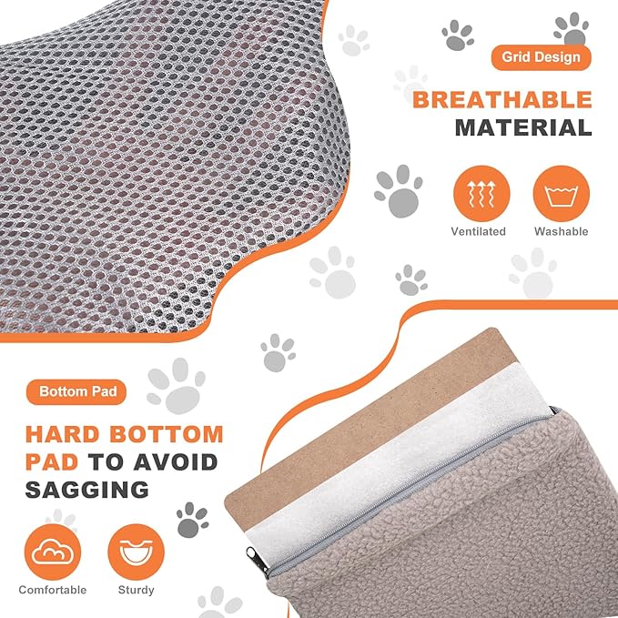 Small Dog Sling Carrier, Multiple Pockets Puppy Carrying Purse Bag, Pet Pouch with Sturdy Pad, Cat Bag for Outdoor Travel, Carrier for Dog Cat Up to 13 lbs