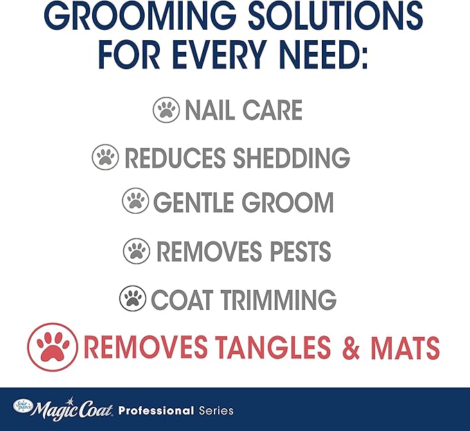 Four Paws Magic Coat Professional Series Mat Removing Dog Rake Comb