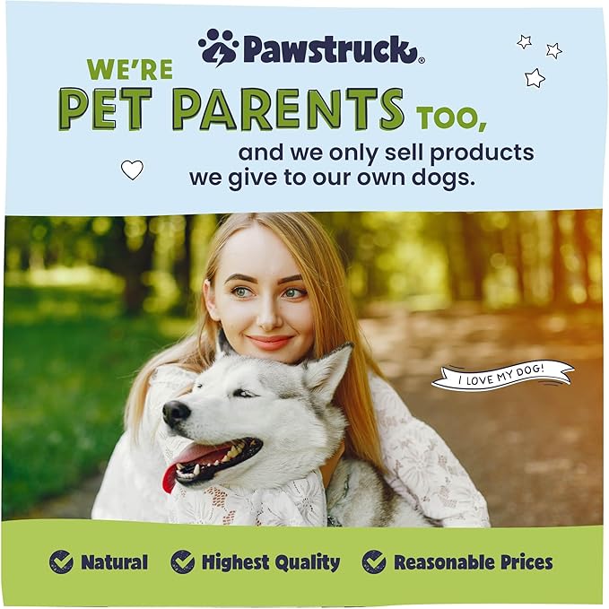 Pawstruck Natural Lamb Ears Chew Treats for Small & Medium Dogs - Healthy Low Fat, No Artificial Preservatives, Single Ingredient, Highly Digestible Animal Ear - 10 Count - Packaging May Vary