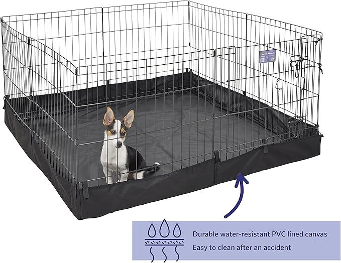 MidWest Homes for Pets Square Exercise Pen Fabric Mesh Bottom