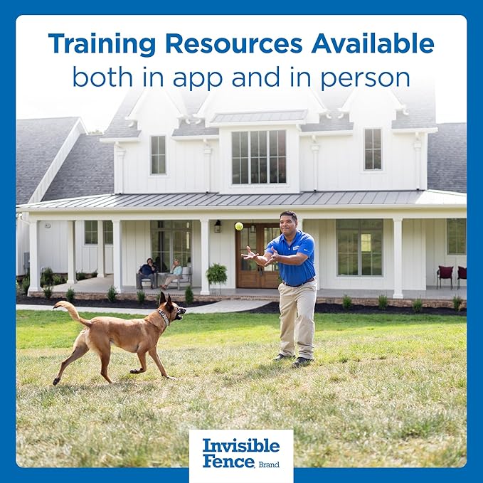 Invisible Fence GPS Dog Fence & Tracking Collar, Wireless Dog Fence & GPS Tracker, Create up to 20 Electric Fences, for Medium & Large Dogs with Neck Sizes 15"-28", Waterproof - Subscription Included