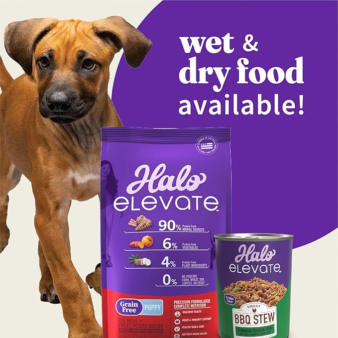 Dry Dog Food, Grain Free Red Meat Recipe, Puppy Formula, 10lb