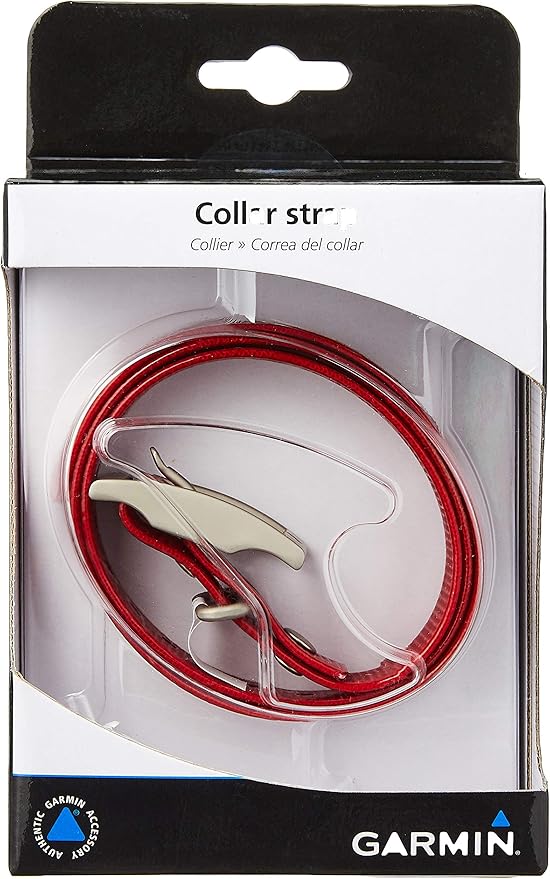 Garmin BarkLimiter Deluxe Dog Training Collar Bundle | Garmin 3/4-Inch Red Collar Strap