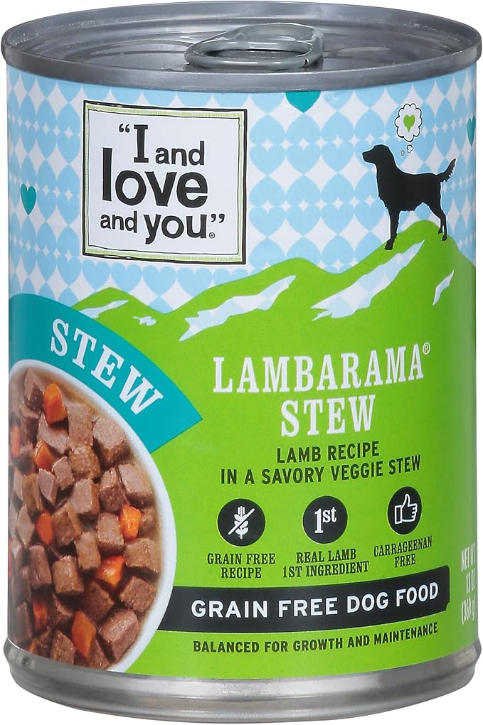 I AND LOVE AND YOU Lamb Stew Canned Dog Food, 13 OZ