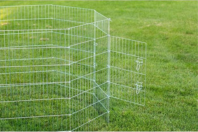 Prevue Pet Products 40142 Exercise Pen for Dogs, Silver