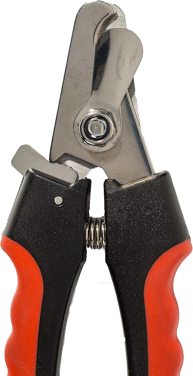Franklin Sports Pet Supply – Dog & Cat Nail Clippers with Safety Guard – Grooming – Stainless Steel – Professional Grade