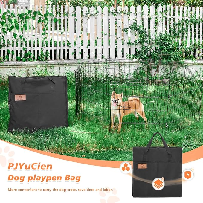 PJYuCien Dog Playpen Storage Bag, Suitable for 24"x30" Foldable Exercise Pet Playpen, Dog Fence- Oxford Cloth Fabric, Waterproof and Moisture-Proof