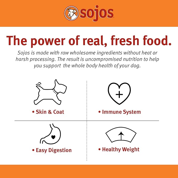 Sojos Natural Pet Food Complete Turkey Recipe Dehydrated Dog Food, 7 lb, Blue