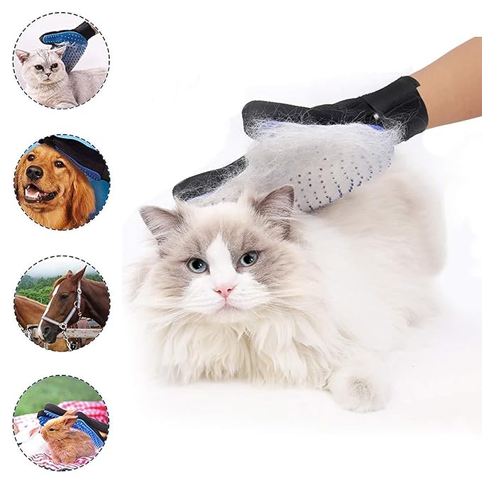Dog Washing Gloves Brush for Pet: JOANGIHC 3PCS Dogs Shedding Wash Massage Gloves Grooming for Short Long Haired Dogs Cats (Light Yellow)