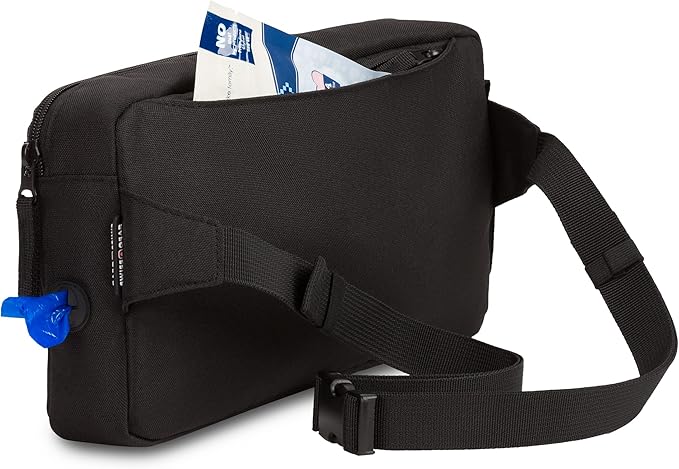 SwissGear 3331 Premium Pet Sling, Pet Waist Pack, Black