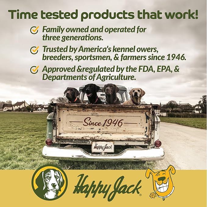 HAPPY JACK Mephidide Anti Skunk Shampoo for Dogs, Cats, Pets – Hypoallergenic Skunk Odor Remover for Dogs – Deodorizing Dog Shampoo (16oz)