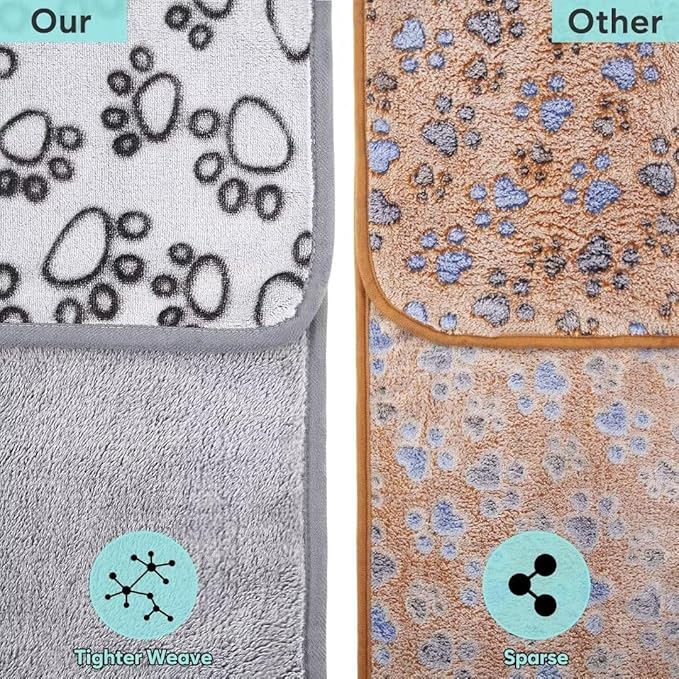 Stuffed Premium Soft Dog Blankets for Large Dogs, Large Cat Blanket Calming Washable for Bed Couch Protection Cover, Dog Essentials for Large Dog, 66 * 82 inches, Grey