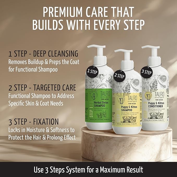 Pure Nature Delicate Puppy Sulfate Parabens SLS Free Natural Composition Gentle Puppy Conditioner with Essential Oils Suitable for Cats and Dogs