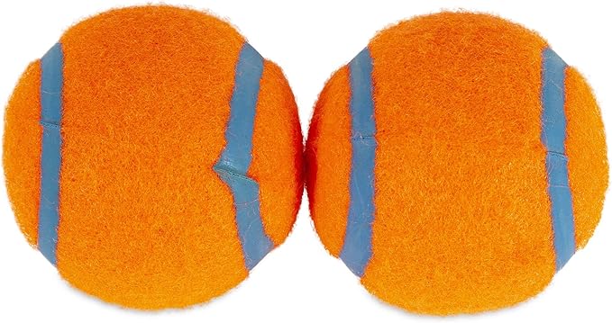 Chuckit! Dog Tennis Ball Dog Toy, Medium (2.5 Inch Diameter) for dogs 20-60 lbs, Shrink Wrap Pack of 2