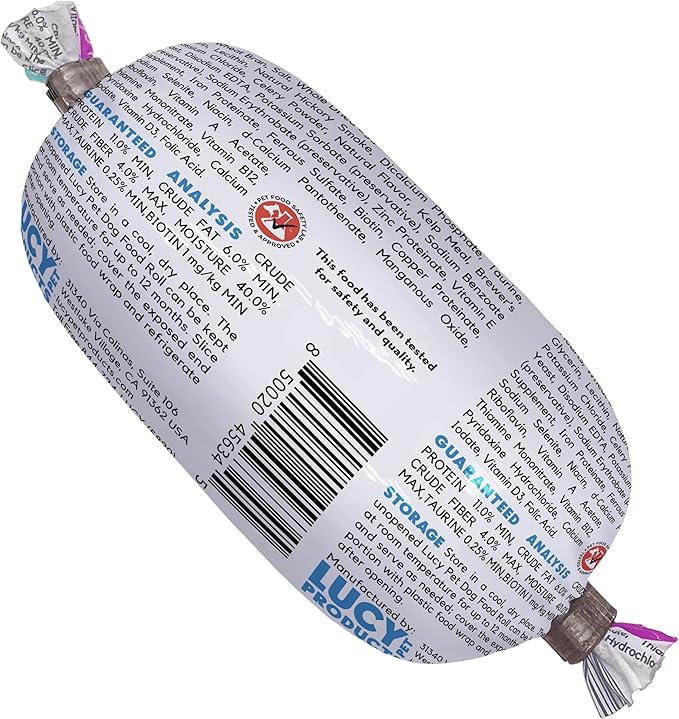 Lucy Pet Products Lucy Pet Chicken Formula Dog Food Rolls 2.75oz- 6 Pack Box
